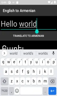 English to Armenian Translator android App screenshot 2